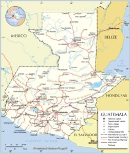 guatemala-political-map
