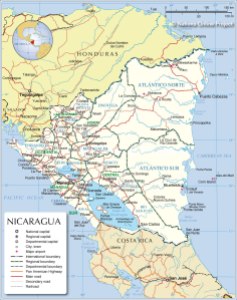 nicaragua-administrative-map