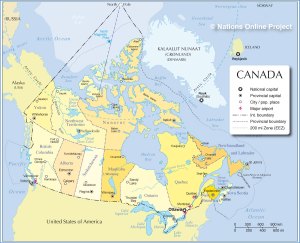map canada