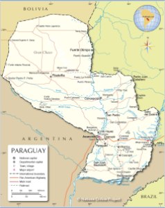 paraguay-political-map
