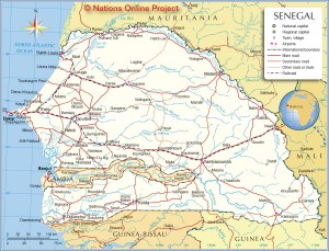senegal-political-map