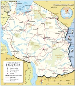 tanzania-political-map